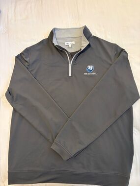 Peter Millar The Citadel Bulldogs Quarter Zip Pullover – Size L